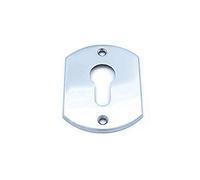 SICMA Bocchetta per porte blindate con foro yale Sicma serie Kappa 52X70 (CROMO SATINATO)