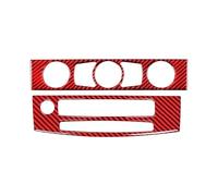 SICOTTON Adesivi Cornice Copertura del Pannello Controllo CD Climatizzatore Dell'auto per B&MW Serie 5 E60 2004 2005 2006 2007 2008 2009 2010 Modanature Interne Auto(2008-2010 4)