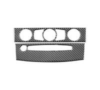 SICOTTON Adesivi Cornice Copertura del Pannello Controllo CD Climatizzatore Dell'auto per B&MW Serie 5 E60 2004 2005 2006 2007 2008 2009 2010 Modanature Interne Auto(2004-2007 1)