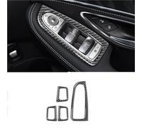 SICOTTON Adesivi Cornici dei Pulsanti Pannello Controllo dei Finestrini Interni Dell'auto per Mercedes per Benz W205 Classe C GLC X253 Modanature Interne Auto(Right-Hand Drive)