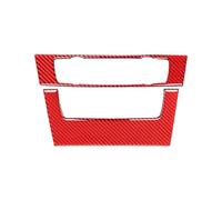 SICOTTON Adesivi Decorativi Pannello Pulsanti CD Aria Condizionata Console Centrale Auto per B&MW Serie 3 E90 E92 320i 2005-2012 Modanature Interne Auto(Red 3)