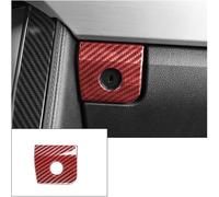 SICOTTON Adesivi Decorativi Pulsanti E Interruttori del Vano Portaoggetti per F&ORD per Mustang 2015 2016 2017 2018 2019 2020 2021 Modanature Interne Auto(Red Carbon Style)