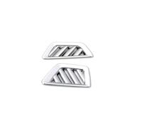 SICOTTON Adesivo Bocchetta Ventilazione Climatizzatore sul Cruscotto Dell'auto per Peugeot 3008 E 5008 GT Hybrid 2016 2017 2018 2019 2020 2021 2022 2023 Bocchetta Aria Condizionata Auto(Argento)