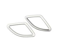 SICOTTON Copertura Bocchetta Ventilazione Anteriore Dell'auto Decorazione Adesiva Interni per B&MW X1 F48 2016 2017 2018 2019 2020 2021 2022 Modanature Interne Auto(Steel Silver)