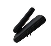 Sicrubious borsa per il trucco 2pc nero borsa cosmetica impermeabile doppia cerniera trucco pennelli caso donne borse di stoccaggio portatile, Colore unico, Color1