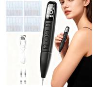 Sicura e Penna al Plasma, Rimuove Voglie Verruche Skin Tag Remover con 19 Livelli Regolabili e Luce LED, Strumento Dermatologico Ricaricabile Portatile per Nei, Verruche, Lentiggini, Macchie Scure