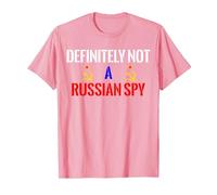 Sicuramente Non Una Spia Russa Maglietta, Uomo, Rosa, 3XL