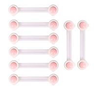 Sicurezza bambini Serrature, 8 Safety Pack Cupboard Strap Locks bambino, Frigo Governo del cassetto porta del bagno serratura di sicurezza per i bambini, bambino, bambini e animali domestici, Rosa
