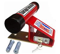 Sicurezza della porta del garage con il garage Defender & lucchetto venduto sicuro proteggere i tuoi beni finitura verniciata a polvere rossa..