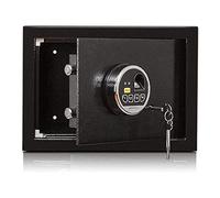 Sicurezza e Cassette degli assegni Impermeabili ignifughe Accessori sicuri Uso Aziendale Include Chiavi Emergenza Armadietto Impronte digitali per Oggetti di valore/Nero/25 25,Black-25 * 25Cm