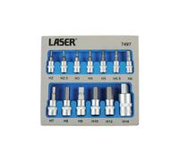 Sicurezza Esagonale Presa Punta Set 0.6cmD, 1cmD, 1.3cmD 13pc - Laser 7497 Nuovo