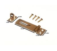 Sicurezza Hasp E Cerniera per Serrature Ottone 50mm + Fissaggi Confezione Di 100