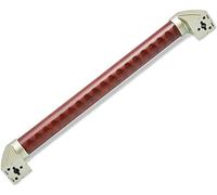 Sicurezza Hdle Legno Hdrail Grab Room Grip Vasca Doccia, Lunghezza Regolabile Supporto Vasca Doccia Hdle Safe Grip Braccioli per Scale WC Corridoio per Disabili, Red Wood Color, 44cm 17.3 in
