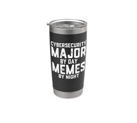 Sicurezza informatica Maggiore per Day Memes Night Data Security InfoSec Bicchiere termico in acciaio inox doppia parete