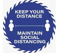 Sicurezza Pavimento Segni Sociale Distancing Adesivi 12 Design Disponibili