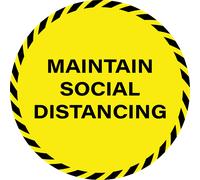 Sicurezza Pavimento Segni Sociale Distancing Adesivi 12 Design Disponibili