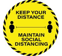 Sicurezza Pavimento Segni Sociale Distancing Adesivi 12 Design Disponibili