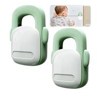 Sicurezza per Bambini,Mengger 2 pezzi Sicurezza per Bambini Armadio,Serrature di Sicurezza per Bambini,Sicurezza per Bambini Forno Non Richiede Forature Autoadesivo(Bianco Verdastro)