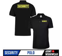 Sicurezza Polo, Portiere Guardia Del Corpo Uniforme Bouncer Lavoro Giallo Logo