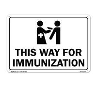 Sicurezza pubblica, 30,5 cm, plastica rigida, 45,7 x 30,5 cm, in questo modo per l'immunizzazione, in questo modo per l'immunizzazione