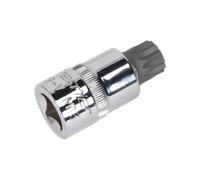 Sicurezza Scanalate Presa Punta M16 1.3cmSq Drive - Sealey SX107 Nuovo