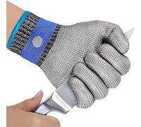 Sicurezza sul lavoro Guanti antitaglio Guanti resistenti al taglio, guanti in metallo for un lavoro sicuro, adatti for il taglio di indumenti nelle fabbriche di macchinari for macelli(M/23.5CM)