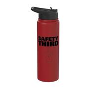 Sicurezza Terzo divertente dito mancante Sicurezza Terzo Stainless Steel Insulated Water Bottle