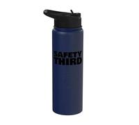 Sicurezza Terzo divertente dito mancante Sicurezza Terzo Stainless Steel Insulated Water Bottle