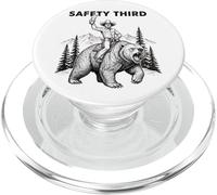 Sicurezza Terzo Divertente Sarcastico Cowboy Sicurezza Terzo PopSockets PopGrip per MagSafe