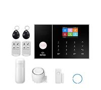 Sicurezza Tuya GSM di allarme WiFi for la sicurezza aziendale Alarming Wareless Wireless Lavoro con sensore porta Alexa Installazione rapida(B)