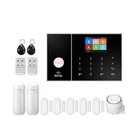 Sicurezza Tuya GSM di allarme WiFi for la sicurezza aziendale Alarming Wareless Wireless Lavoro con sensore porta Alexa Installazione rapida(H)