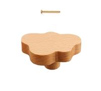 Sicuro bordi arrotondati bambini maniglia comò singola vite Cabinet Pull per l'organizzazione della stanza del bambino bella maniglia di legno