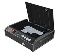 Sicuro di pistola con display temporale, scatola di sicurezza per impronta digitale biometrica dell'arma, dispositivo di sicurezza per armi da fuoco a pistola ad accesso rapido con blocco delle