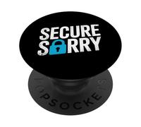 Sicuro Sorry Lucchetto Data Breach Cyber Security Umorismo PopSockets PopGrip Adesivo