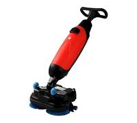 SICWEDIM Lavatrice per pavimenti commerciale, larghezza 45,7 cm, lucidatrice per piastrelle e lavapavimenti 36 V 10,5 A, 2 serbatoi da 200 W, 4 L+6 L, per magazzini, negozi al dettaglio (rosso)