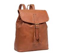 SID & VAIN® Borsa da palestra vera pelle RAY Zaino Borsone con lacci uomo donna marrone prodotto artigianale