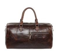 SID & VAIN® borsa da viaggio vera pelle vintage SEATTLE grande borsa da weekend borsone per sport uomo donna marrone prodotto artigianale