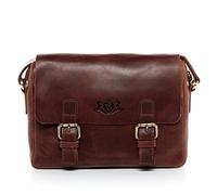 SID & VAIN® Borsa messenger vera pelle vintage YALE borsello tracolla borsa a spalla Università Scuola Ufficio Lavoro Business uomo donna marrone prodotto artigianale
