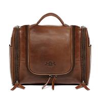 SID & VAIN® borsa toiletry vera pelle DEXTER grande borsetta necessaire Toilette pochette beauty case da Viaggio uomo donna marrone prodotto artigianale