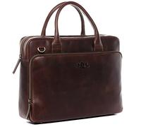 SID & VAIN® Borsa tracolla porta pc vera pelle vintage RYAN grande XL cartella per laptop computer portatile Messenger portadocumenti Business uomo donna marrone prodotto artigianale
