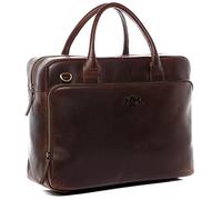 SID & VAIN® Borsa tracolla porta pc vera pelle vintage RYAN grande XXL cartella per laptop computer portatile Messenger portadocumenti Business uomo donna marrone prodotto artigianale