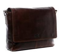 SID & VAIN® Borsa tracolla porta pc vera pelle vintage SPENCER grande cartella per laptop computer portatile Messenger portadocumenti Business uomo donna marrone prodotto artigianale