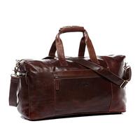 SID & VAIN® borsa viaggio tracolla vera pelle vintage BRISTOL SIDE grande XL borsone bagaglio a mano sportiva duffle bag weekend uomo donna marrone prodotto artigianale