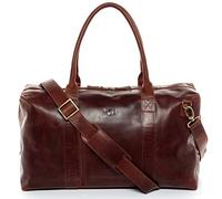 SID & VAIN® borsa viaggio tracolla vera pelle vintage YALE ZIP grande borsone bagaglio a mano sportiva duffle bag weekend uomo donna marrone prodotto artigianale