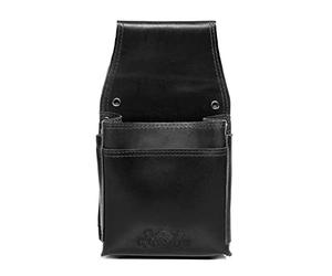 SID & VAIN® Custodia cameriere borsellino vera pelle ABERDEEN Holster custodia portafoglio cameriere borsellino Portamonete uomo donna nero prodotto artigianale