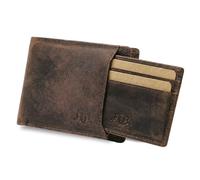 SID & VAIN® portafoglio RFID protezione vera pelle vintage JACOB orizzontale portamonete portatessere con più scomparti uomo marrone prodotto artigianale