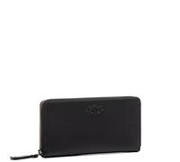 SID & VAIN® Portafoglio vera pelle JERSEY grande pochette borsellino portamonete donna nero prodotto artigianale