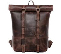 SID & VAIN® Zaino vera pelle CHAZ borsa a spalla borsa a zainetto backpack uomo donna marrone prodotto artigianale