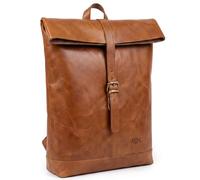 SID & VAIN® Zaino vera pelle JAY borsa a spalla borsa a zainetto backpack uomo donna marrone prodotto artigianale