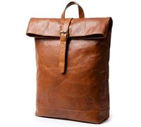 SID & VAIN® Zaino vera pelle JAY borsa a spalla borsa a zainetto backpack uomo donna marrone prodotto artigianale